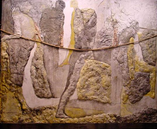 The Gaits, 2006, 10' x 12', Colored plaster, rope, steel, 2006