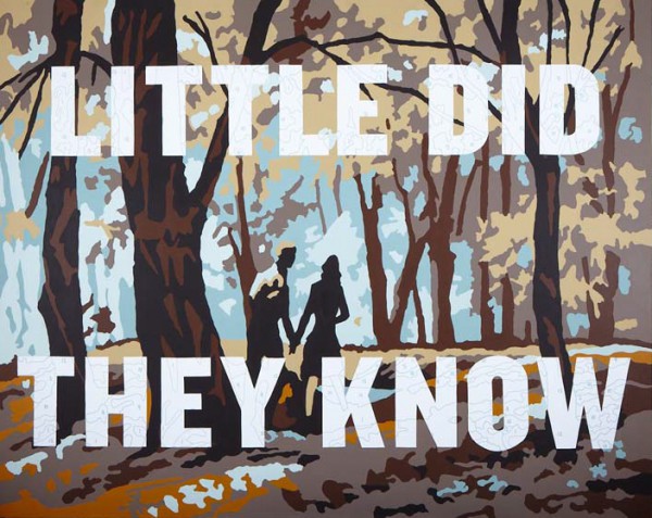 Trey Speegle "Little Did They Know", archival pigment, acrylic on canvas, 48 x 60”, 2009 