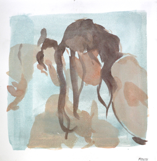 Untitled study, 2011, Acrylic on paper