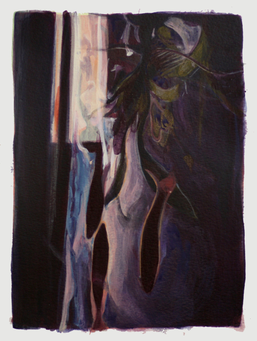 “The Keepers,” 2012-2014, Acrylic and gouache on paper. 9 ½” x 12 ½”