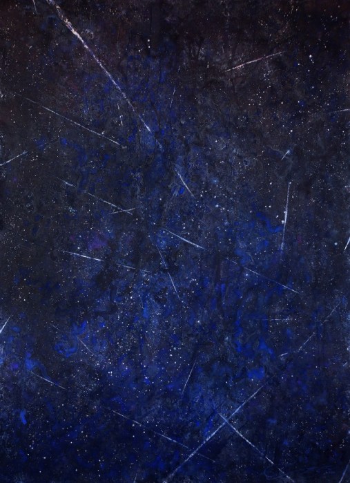 Ekaterina Smirnova "Meteor Shower" Watercolor 70x52"