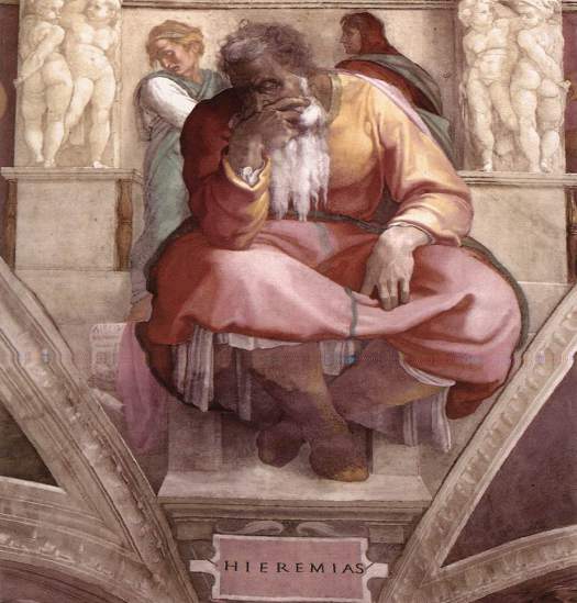 Michelangelo – Jeremiah, Sistine Chapel Ceiling