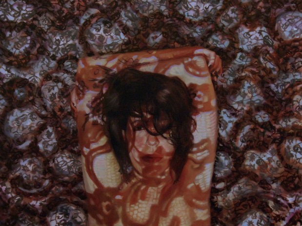 Called Hence by Early Doom How Sweet a Flower in Paradise Bloom, oil on canvas