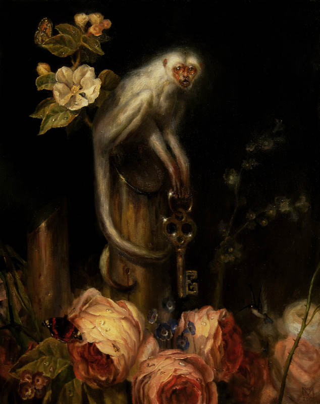 Emissary, 14%22 x 11%22, oil on panel, 2009